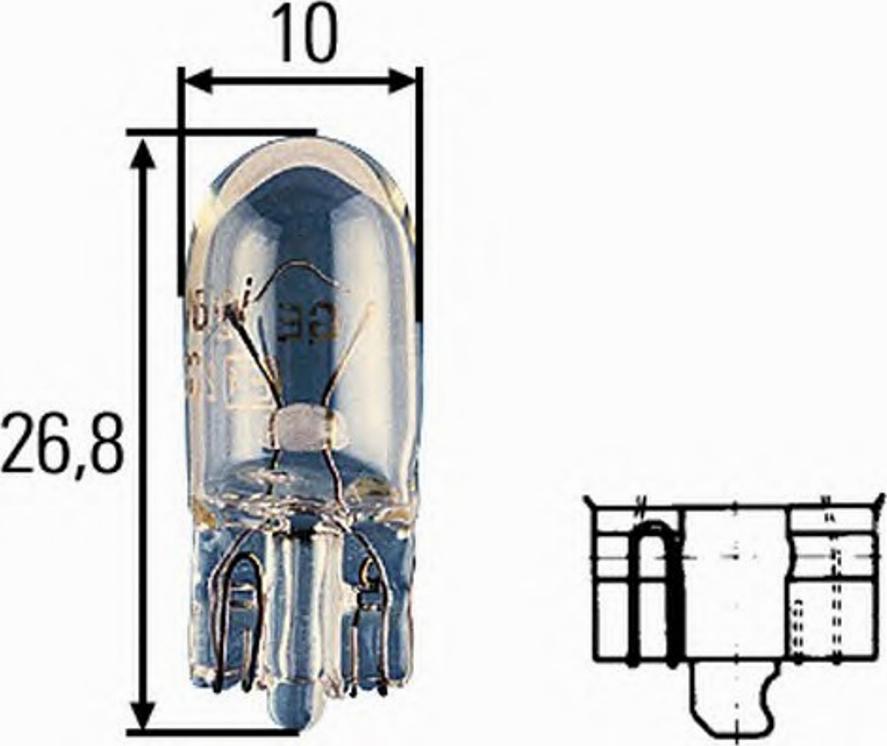 HELLA 8GP 003 594-128 - Lampadina, Indicatore direzione autozon.pro