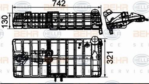 HELLA 8MA 376 705-344 - Serbatoio compensazione, Refrigerante autozon.pro