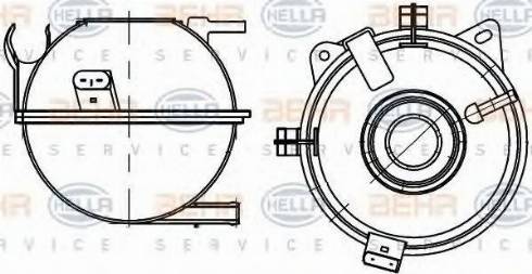 HELLA 8MA 376 705-351 - Serbatoio compensazione, Refrigerante autozon.pro