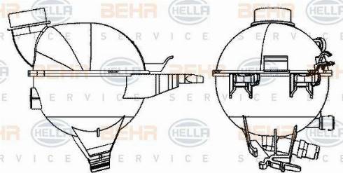 HELLA 8MA 376 702-404 - Serbatoio compensazione, Refrigerante autozon.pro