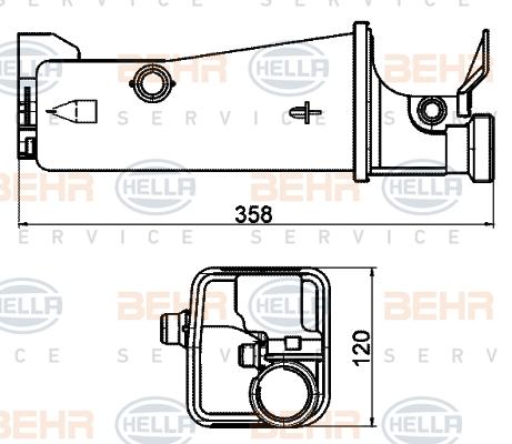 HELLA 8MA 376 702-174 - Serbatoio compensazione, Refrigerante autozon.pro