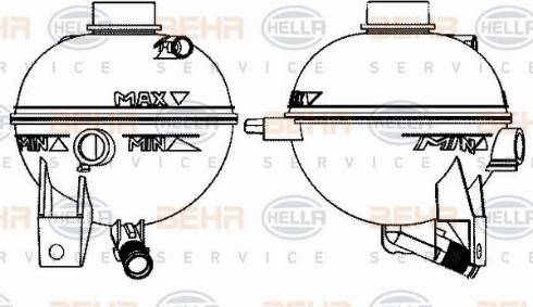 HELLA 8MA 376 702-354 - Serbatoio compensazione, Refrigerante autozon.pro