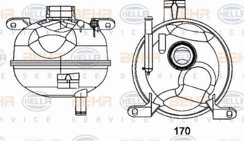 HELLA 8MA 376 702-304 - Serbatoio compensazione, Refrigerante autozon.pro