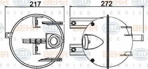 HELLA 8MA 376 702-224 - Serbatoio compensazione, Refrigerante autozon.pro