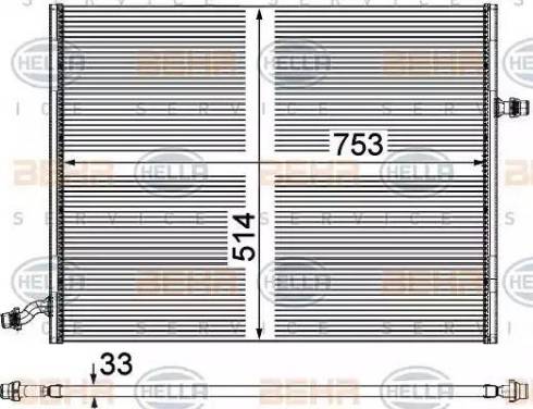 HELLA 8MK 376 908-041 - Radiatore, Raffreddamento motore autozon.pro