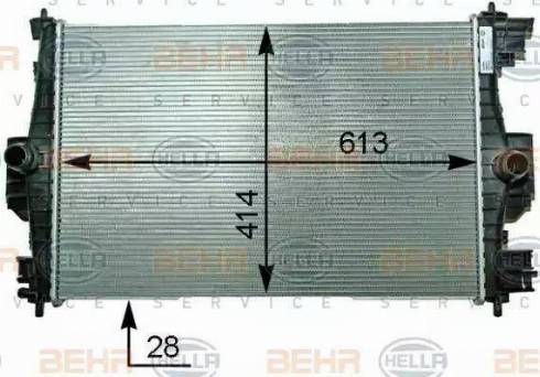 HELLA 8MK 376 910-301 - Radiatore, Raffreddamento motore autozon.pro