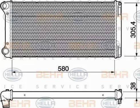 HELLA 8MK 376 754-431 - Radiatore, Raffreddamento motore autozon.pro