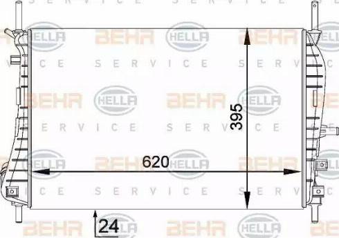 HELLA 8MK 376 755-271 - Radiatore, Raffreddamento motore autozon.pro