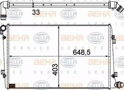 HELLA 8MK 376 756-701 - Radiatore, Raffreddamento motore autozon.pro