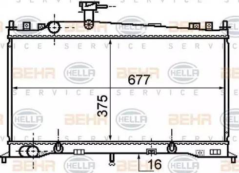 HELLA 8MK 376 750-271 - Radiatore, Raffreddamento motore autozon.pro