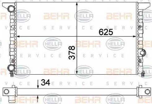 HELLA 8MK 376 753-271 - Radiatore, Raffreddamento motore autozon.pro