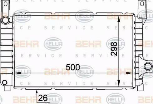 HELLA 8MK 376 764-481 - Radiatore, Raffreddamento motore autozon.pro