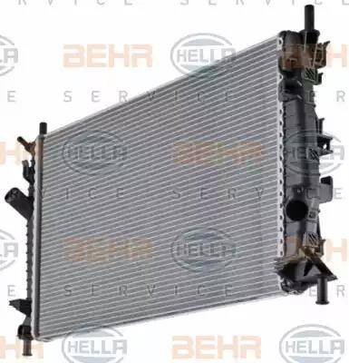 HELLA 8MK 376 764-261 - Radiatore, Raffreddamento motore autozon.pro