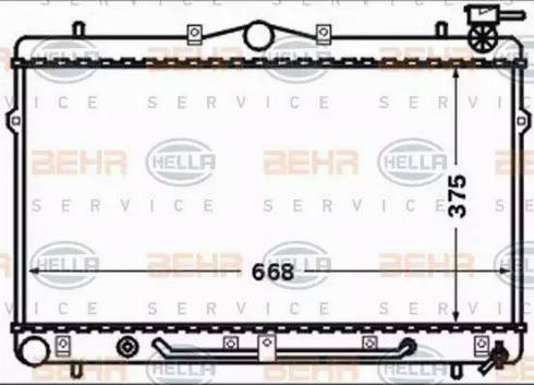 HELLA 8MK 376 768-481 - Radiatore, Raffreddamento motore autozon.pro