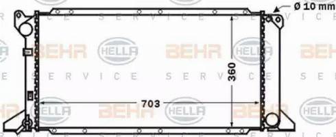 HELLA 8MK 376 768-181 - Radiatore, Raffreddamento motore autozon.pro