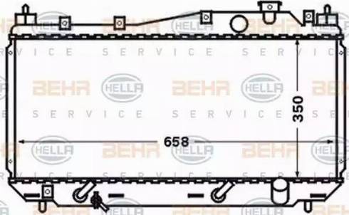 HELLA 8MK 376 768-301 - Radiatore, Raffreddamento motore autozon.pro