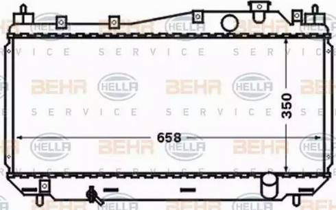 HELLA 8MK 376 768-291 - Radiatore, Raffreddamento motore autozon.pro