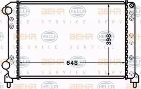 HELLA 8MK 376 767-691 - Radiatore, Raffreddamento motore autozon.pro