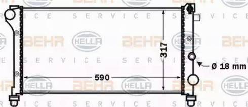 HELLA 8MK 376 767-751 - Radiatore, Raffreddamento motore autozon.pro