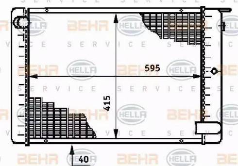 HELLA 8MK 376 709-011 - Radiatore, Raffreddamento motore autozon.pro