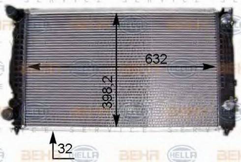 HELLA 8MK 376 704-911 - Radiatore, Raffreddamento motore autozon.pro