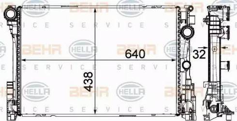 HELLA 8MK 376 701-411 - Radiatore, Raffreddamento motore autozon.pro