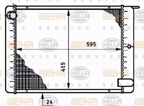 HELLA 8MK 376 708-791 - Radiatore, Raffreddamento motore autozon.pro