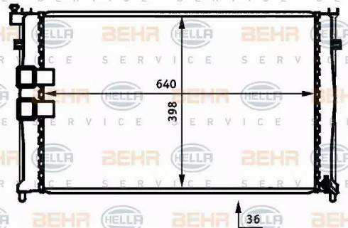 HELLA 8MK 376 707-251 - Radiatore, Raffreddamento motore autozon.pro