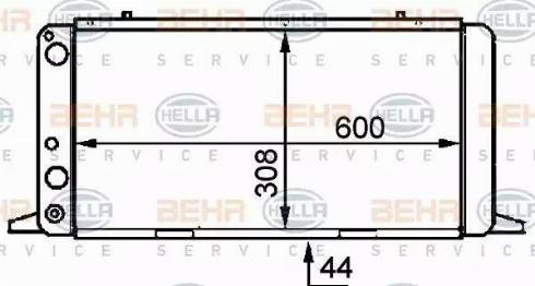 HELLA 8MK 376 714-471 - Radiatore, Raffreddamento motore autozon.pro