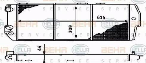 HELLA 8MK 376 714-581 - Radiatore, Raffreddamento motore autozon.pro