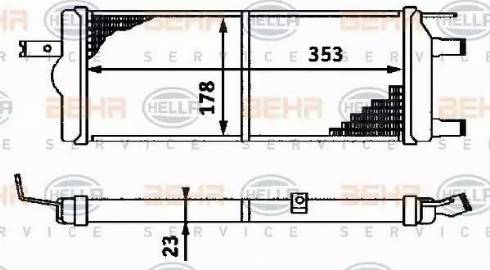 HELLA 8MK 376 715-051 - Radiatore, Raffreddamento motore autozon.pro