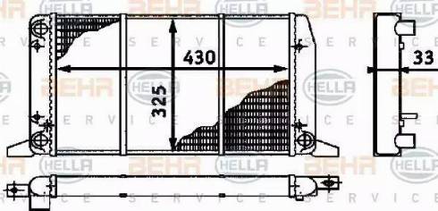 HELLA 8MK 376 715-071 - Radiatore, Raffreddamento motore autozon.pro