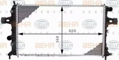 HELLA 8MK 376 710-334 - Radiatore, Raffreddamento motore autozon.pro