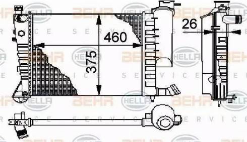 HELLA 8MK 376 710-251 - Radiatore, Raffreddamento motore autozon.pro