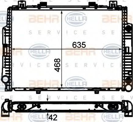 HELLA 8MK 376 711-514 - Radiatore, Raffreddamento motore autozon.pro