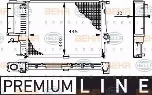 HELLA 8MK 376 711-081 - Radiatore, Raffreddamento motore autozon.pro