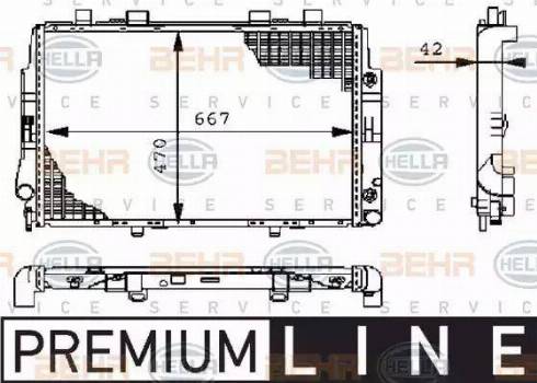 HELLA 8MK 376 711-171 - Radiatore, Raffreddamento motore autozon.pro