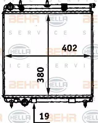 HELLA 8MK 376 718-634 - Radiatore, Raffreddamento motore autozon.pro