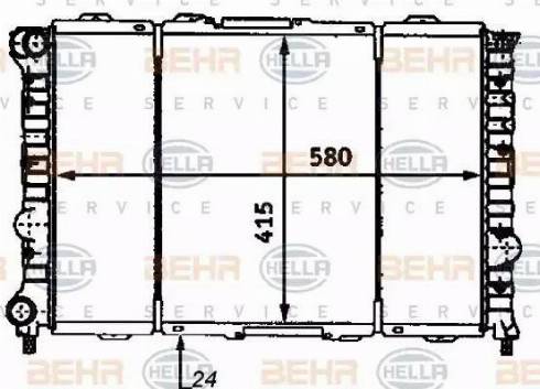 HELLA 8MK 376 718-091 - Radiatore, Raffreddamento motore autozon.pro