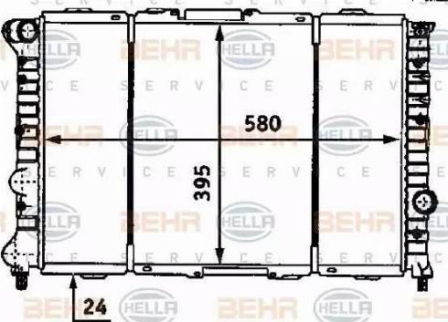 HELLA 8MK 376 718-111 - Radiatore, Raffreddamento motore autozon.pro