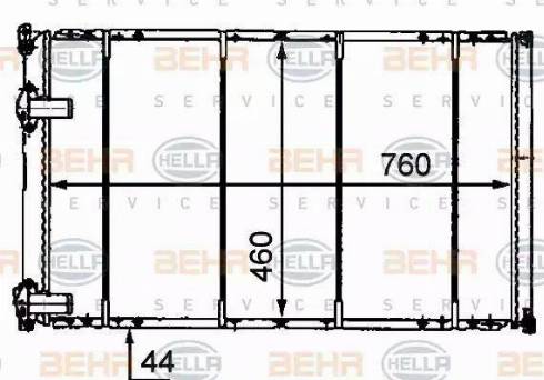 HELLA 8MK 376 718-231 - Radiatore, Raffreddamento motore autozon.pro