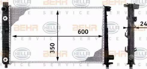 HELLA 8MK 376 713-054 - Radiatore, Raffreddamento motore autozon.pro