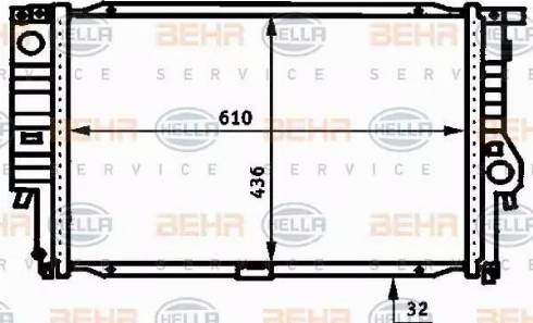 HELLA 8MK 376 713-201 - Radiatore, Raffreddamento motore autozon.pro