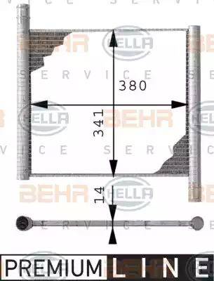 HELLA 8MK 376 712-551 - Radiatore, Raffreddamento motore autozon.pro