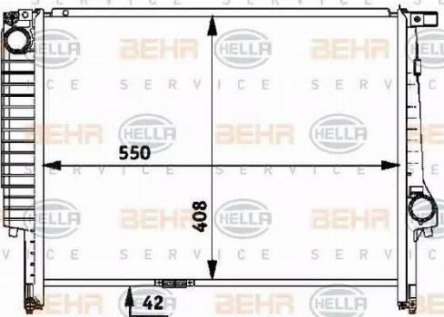 HELLA 8MK 376 712-171 - Radiatore, Raffreddamento motore autozon.pro