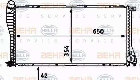 HELLA 8MK 376 712-394 - Radiatore, Raffreddamento motore autozon.pro