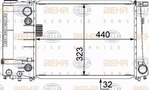 HELLA 8MK 376 717-471 - Radiatore, Raffreddamento motore autozon.pro