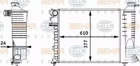 HELLA 8MK 376 717-511 - Radiatore, Raffreddamento motore autozon.pro