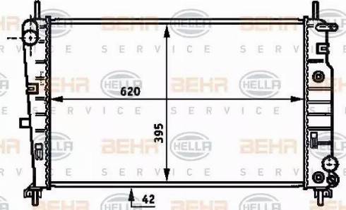 HELLA 8MK 376 717-111 - Radiatore, Raffreddamento motore autozon.pro