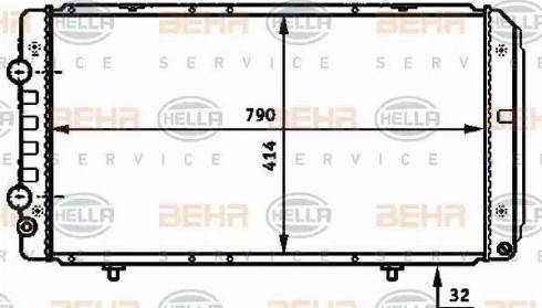 HELLA 8MK 376 717-281 - Radiatore, Raffreddamento motore autozon.pro